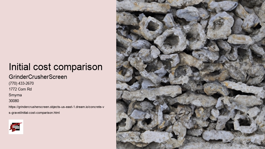 Initial cost comparison